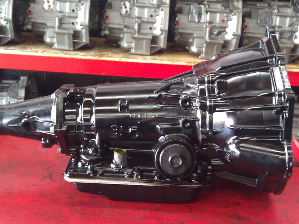 Transmission rebuilding process in industrial shop